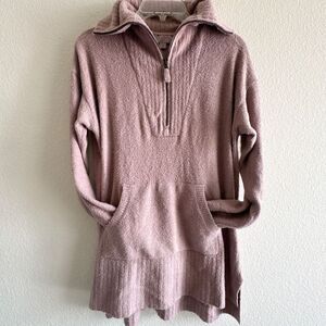 Barefoot Dreams Cowl Neck Sweater in Dusty Rose
